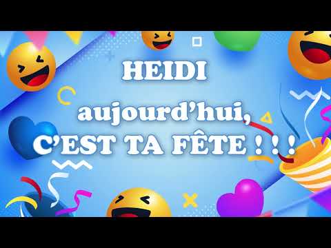 Bonne fête Heidi ! 16 Décembre - Une journée remplie de bonheur et de cadeaux ! 🎂🎁🎉
