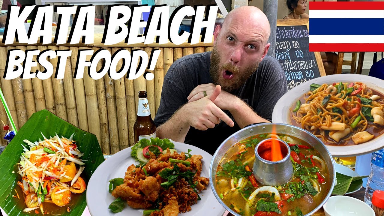 Discover the finest Thai cuisine at the Kata Beach as tourists explore it.