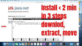 Install Java on Mac write/run Hello World
