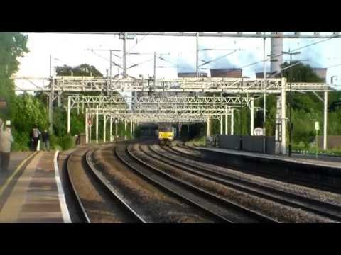 DBS Class 92, 92041 Vaugham Williams, 4S47 passing Rugeley Trent Valley (10th June 2014)