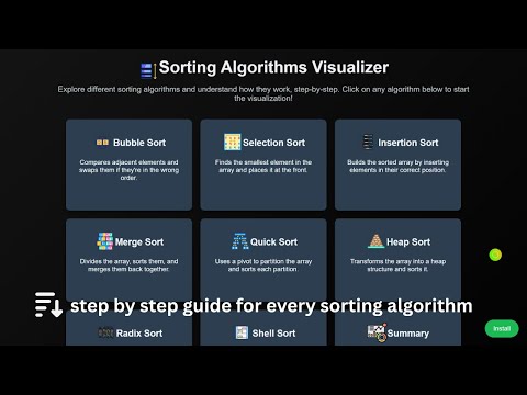 Sorting Algorithm Visualizer Step By Step Each Algorithm Code With Ease