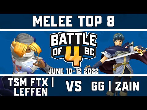 TSM FTX | Leffen vs Golden Guardians | Zain - Melee Singles Top 8 - Battle of BC 4