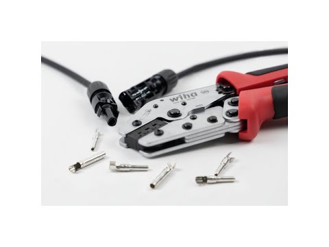 Video Cleste de sertizat pentru conectori MC 4, WIHA, 2.5-6 mmp