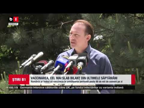 VACCINAREA, CEL MAI SLAB BILANT DIN ULTIMELE SAPTAMANI_Stiri B1_23 mai 2021