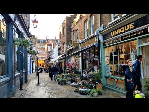 London Winter Walk - HAMPSTEAD and its Picturesque Alleys