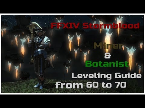 FFXIV Patch 4.0 Stormblood Miner & Botanist leveling guide 60 to 70.