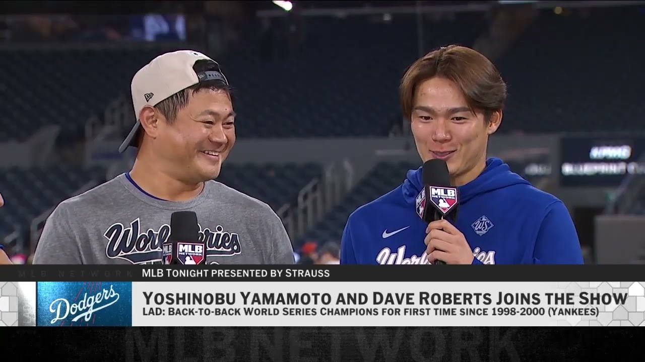 World Series MVP Yoshinobu Yamamoto speaks about his EPIC October! 🏆 | 山本由伸