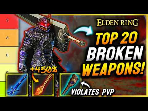 Elden Ring: NEW TOP 20 BEST WEAPONS Ranked in 2025
