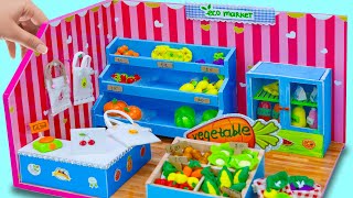 DIY Miniature House | Let’s go to Miniature Market from Cardboard with