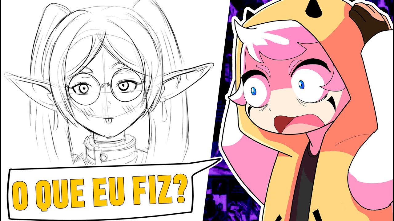 Fui desafiado a Desenhar Só com Dicas do meu Amigo... Deu Ruim?