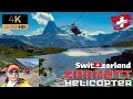 AIR ZERMATT HELICOPTER SWITZERLAND SIGHTSEEING FLIGHT MATTERHORN 4500 METRES ABOVE SEA LEVEL