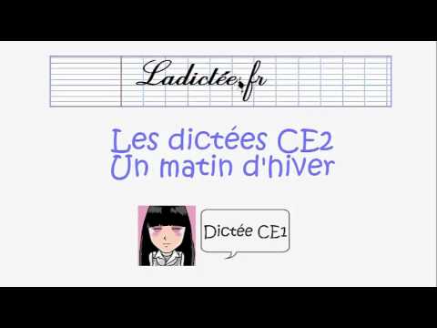 Dictée ce2 - un matin d'hiver - dictée complète (voir correction sur le site de ladictee.fr)