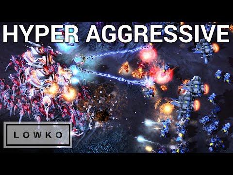 StarCraft 2: HYPER AGGRESSIVE TERRAN! (Cure vs Zest)
