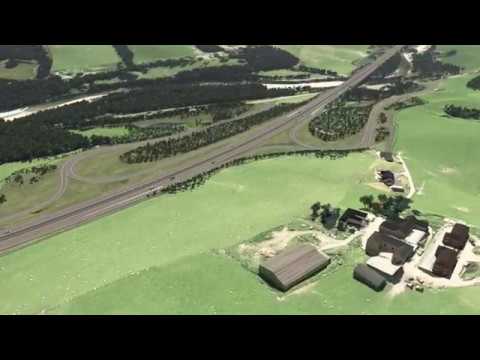 Killiecrankie to Glen Garry visualisation - A9 Dualling