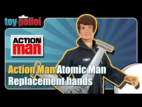 Vintage Action Man Atomic Man replacement hands - Toy Polloi