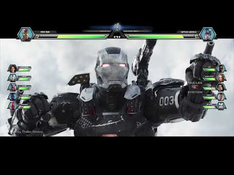 Team Captain America vs Team Iron Man with Healthbars | Part 1