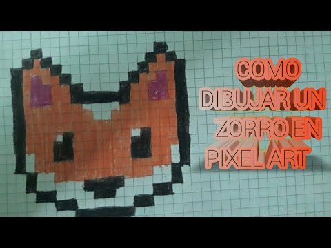 COMO DIBUJAR UN ZORRO EN PIXEL ART 👦👦👦#josepixelart