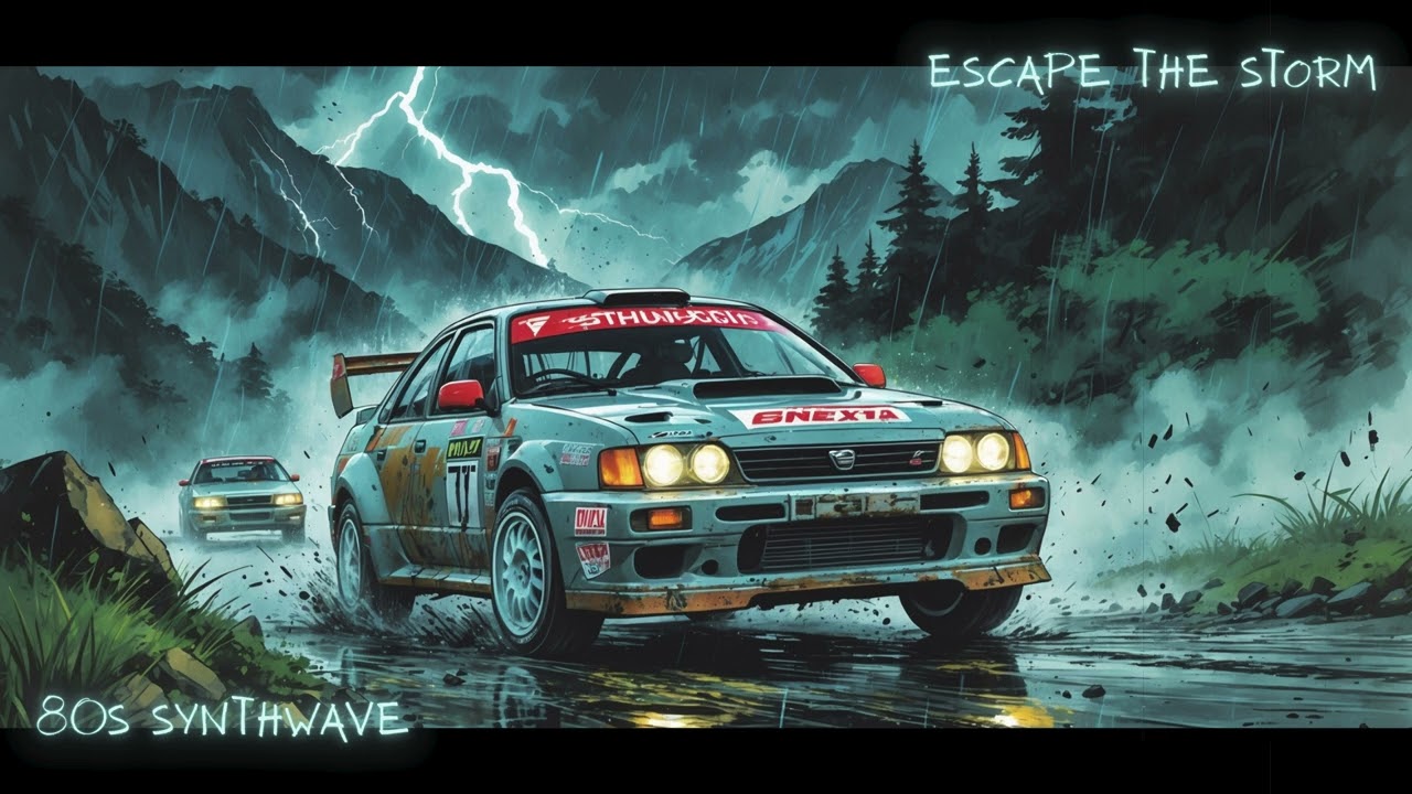 R a l l y  S y n t h w a v e – e s c a p e   t h e   s t o r m    |   Drive, Code, Focus