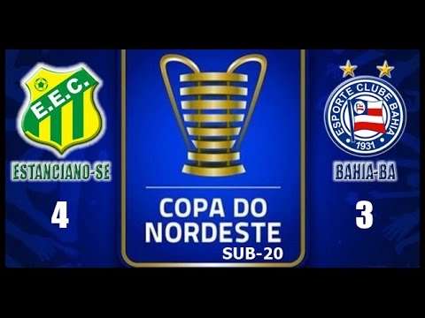 COPA DO NOSRDESTE SUB 20 GOLS ENTRE ESTANCIANO 4X3 BAHIA