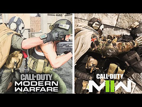 Modern Warfare 2019 vs 2022 - Ghost Finishing Moves