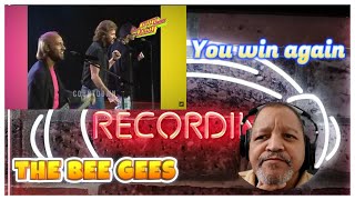 THE BEE GEES YOU WIN AGAIN REACTION