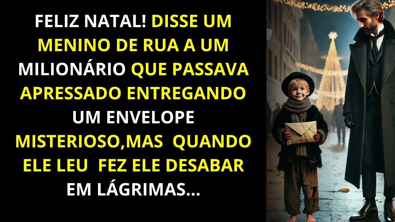 "FELIZ NATAL, PAPAI: disse um mendigo de 8 anos a um milionário solitário na noite de natal