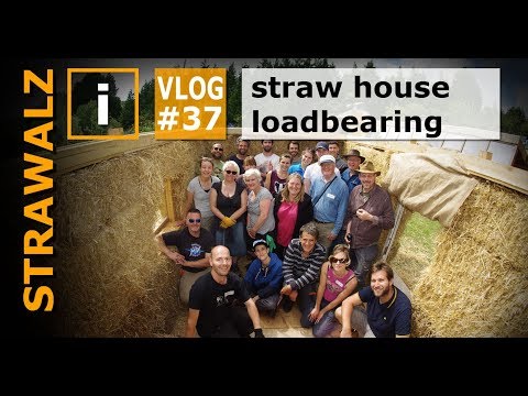 strawalz #37 loadbearing straw house small strawbales