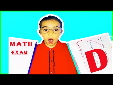 Pretend Play Cheating on School Exam Test on School Test Day!