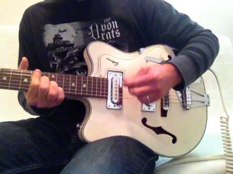 1960's Sekova White Hollowbody Electric Guitar Japan MIJ image 26