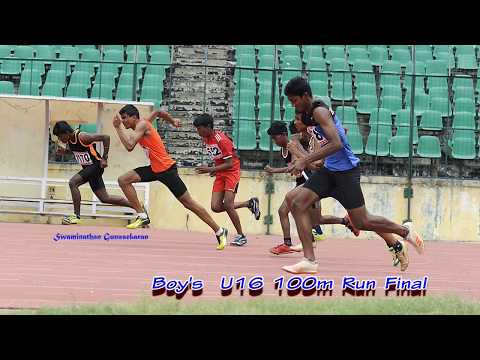 BOY'S U16  100m RUN FINAL. CHENNAI Dt. ATHLETICS CHAMPIONSHIPS-2018