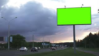 Download lagu Mock up concept. Green screen billboard on the the highway No Watermark Free iStock Footage Video mp3