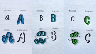 How to Write the Alphabet in Style ✏️ | 4 Unique Lettering Techniques