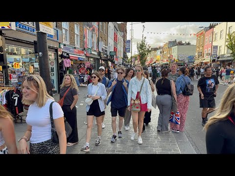 Camden Market London | Camden High Street | Camden Market Food | London Summer Walk 2025 [4K HDR]