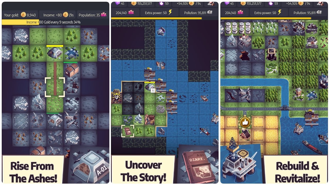 Post Apo Tycoon - Idle Builder ☢️🏗️ | Rebuild the Wasteland Gameplay (Android)