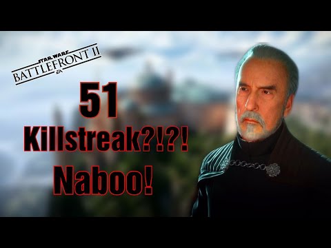 Star Wars battlefront 2 Count Dooku + Officer 51 and 10 killstreak (  Naboo )