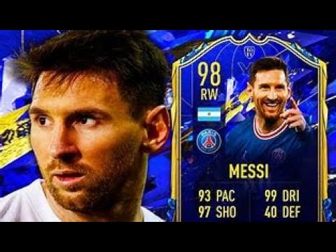 98 TOTY MESSI PLAYER REVIEW! TEAM OF THE YEAR MESSI - FIFA 22 ULTIMATE TEAM