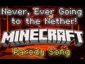 "Never Ever Going to the Nether" A Minecraft Song ...