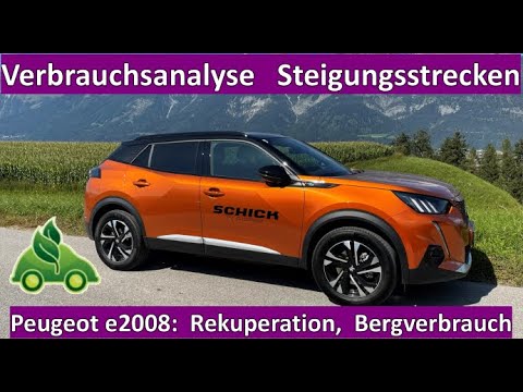 Peugeot e2008 Bergverbrauchs- und Rekuperationstest. Oh là là....