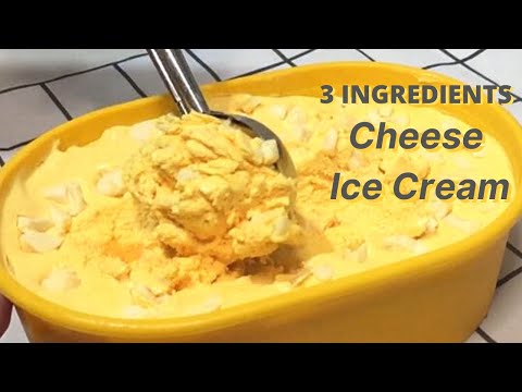3 INGREDIENTS HOMEMADE CHEESE ICE CREAM RECIPE (BETTER THAN STORE BOUGHT)
