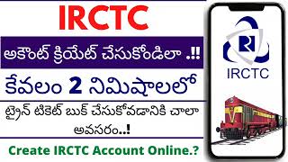 How to create irctc account in telugu | irctc account ela create cheyali | irctc account telugu |