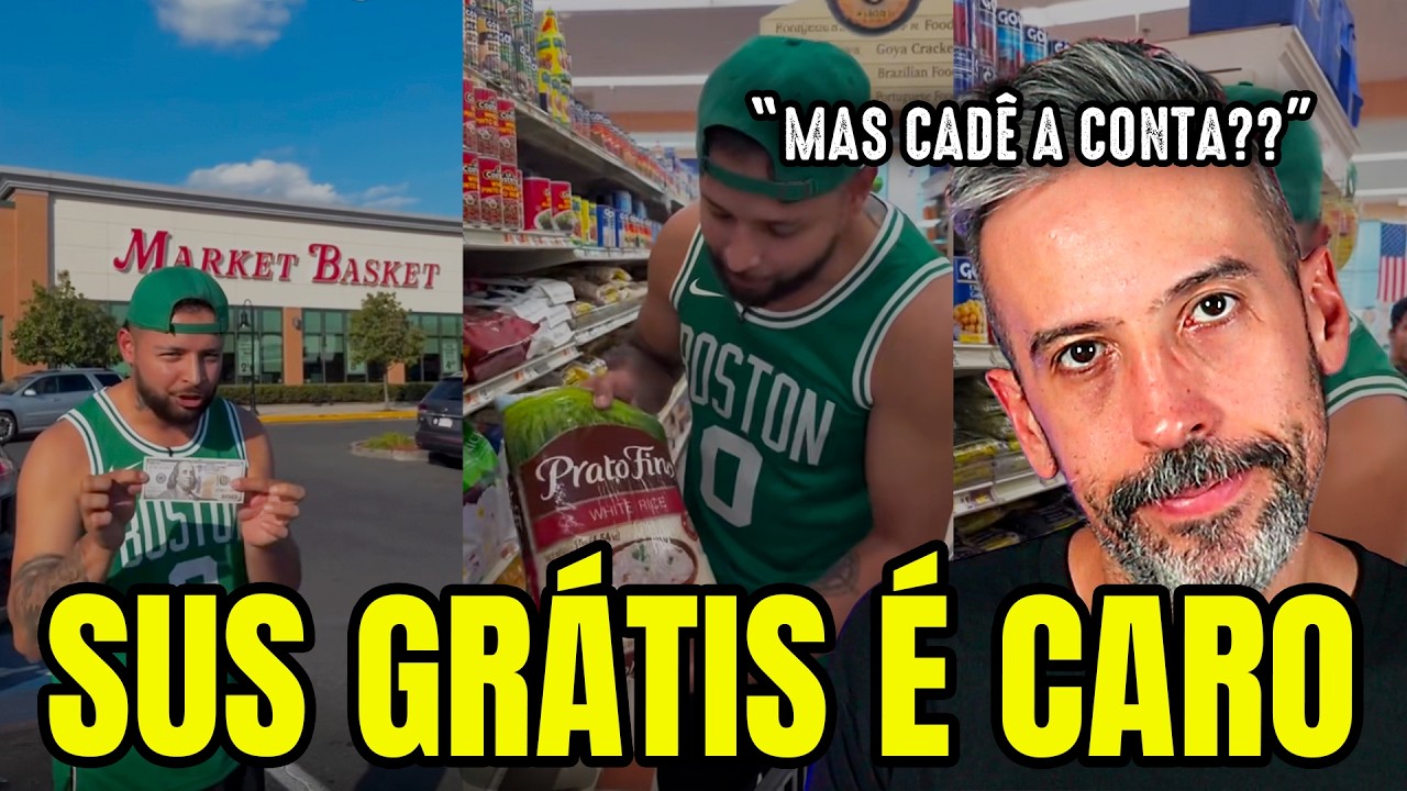 COMPRAS DE 100 DÓL NO MERCADO E MAIS DOS BRASILEIROS NOS EUA