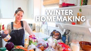 Winter Cooking & Homemaking Routines | Stocking the Kitchen