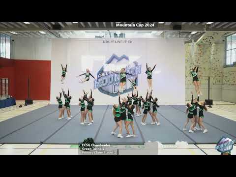 Mountain Cup 2024 - 53 - FCSG Cheerleader - Green Twinkle - Primary Cheer - L2