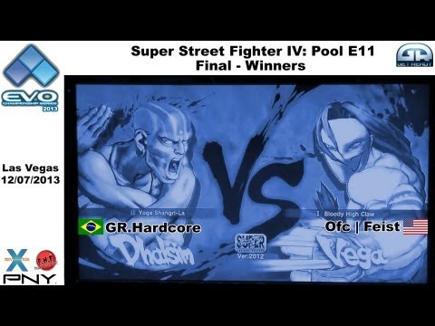 EVO 2k13 GR.Hardc0re (Dhalsim) VS  OFC| Feist (Vega)  - Pool E11