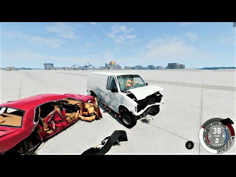 BeamNG.drive - Ragdoll Dummy Car Crashes | Realistic Driving Physics