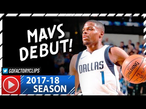 Dennis Smith Jr. Full Highlights vs Hawks (2017.10.18) - 16 Pts, 10 Ast, CRAZY NBA DEBUT!