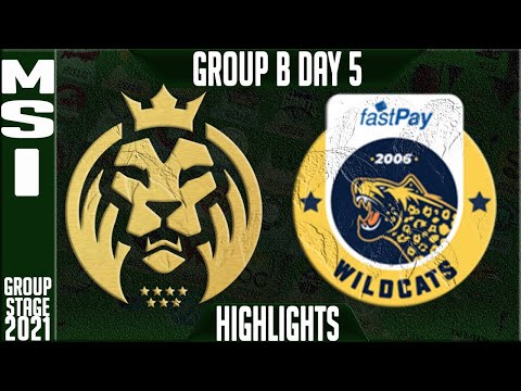MAD vs IW Highlights | MSI 2021 Day 5 Group B | MAD Lions vs Fastpay Wildcats