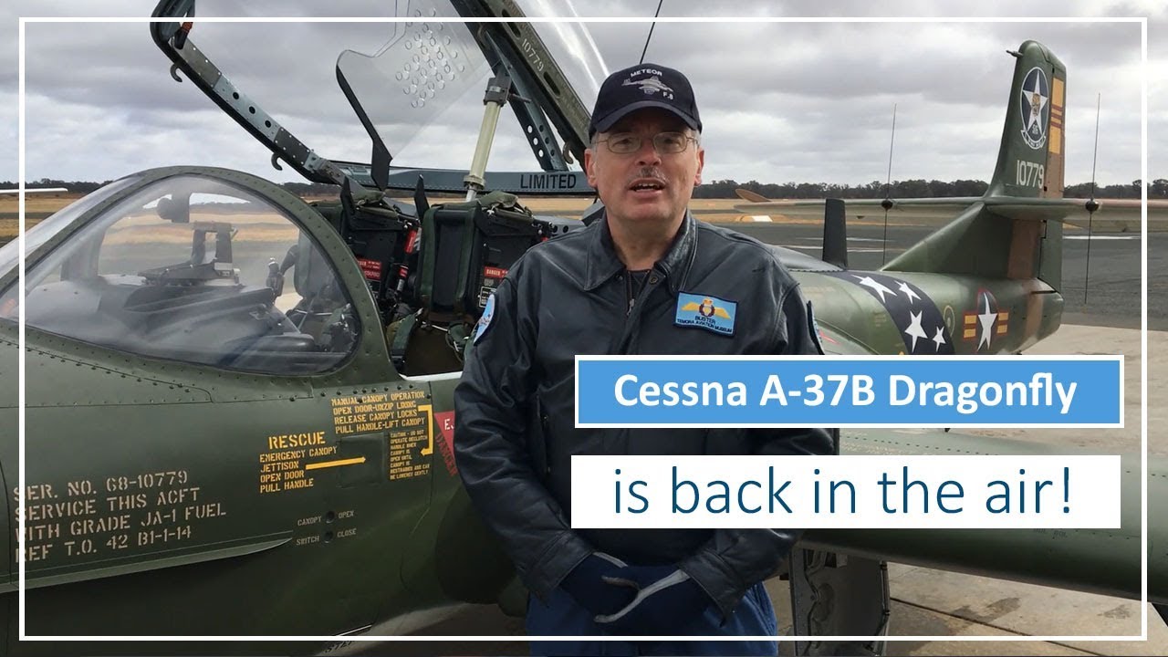 Finally in the Air: Darren “Buster” Crabb flew the A-37 Dragonfly