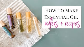 How To Make An Essential Oil Roller + Recipes! Simply Health With Marissa
