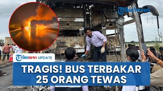 Kecelakaan Tragis! Bus di India Terbakar seusai Tertabrak Motor, 25 Orang Tewas Terjebak Kobaran Api